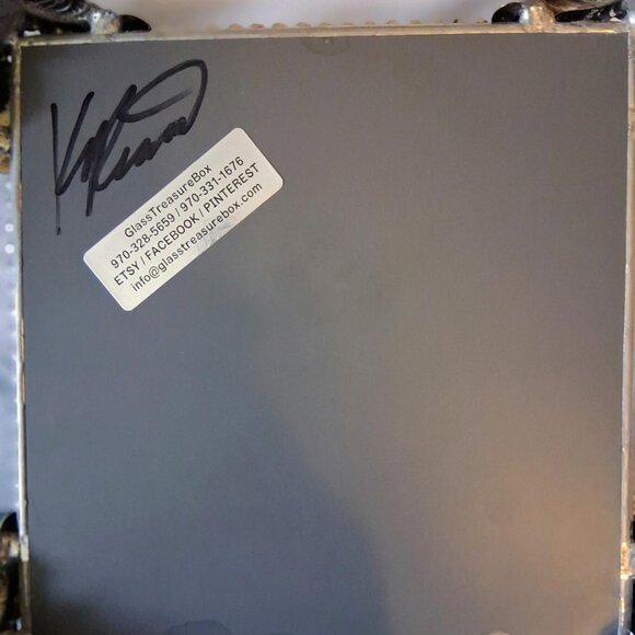 NWT OLD WORLD CRAFTSMANSHIP, NEW WORLD DESIGNS GLASS TREASURE BOX - Picture 5 of 8